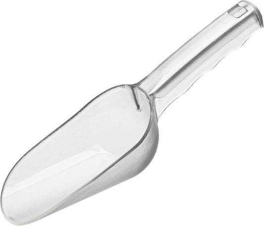 ice maker scoop,ice scoopers for ice bucket,Polycarbonate Utility Ice Scoop, 7 Oz, No BPA,Clear, Ergonomic Handle, Applicable to: Ice Maker, Ice Cream, Pets Food, Coffee Beans(1 pack) (s)