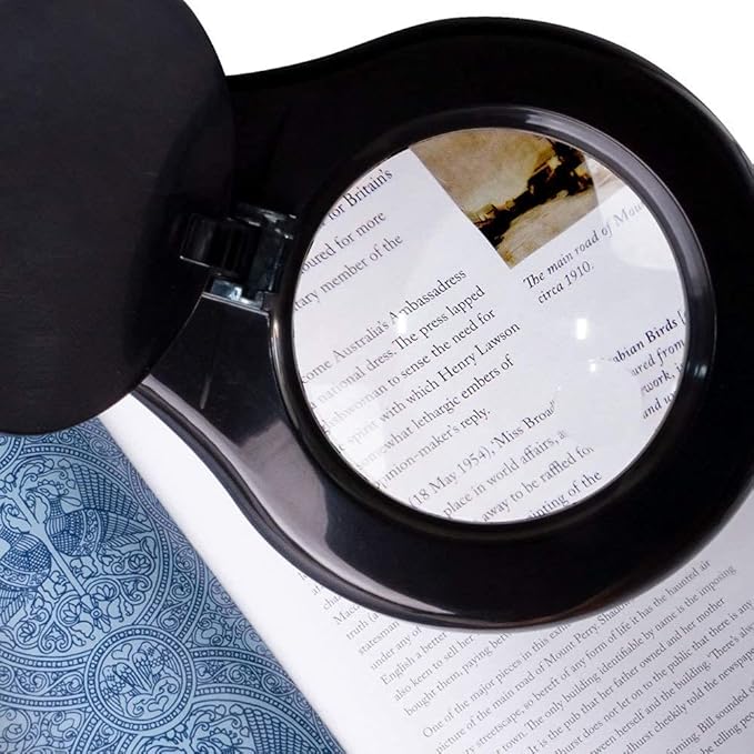 OttLite LED Desk Lamp with Adjustable Magnifier, Prevention Series - Designed to Reduce Eyestrain - Adjustable Flexible Neck, 4 Brightness Settings & Touch Controls - Crafting, Reading & Studying