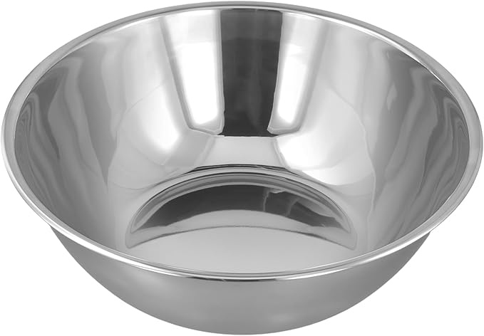SHEUTSAN 4 PCS 8 Quart Stainless Steel Mixing Bowls, 13.3 x 4.7 Inch Metal Mixing Bowls for Food Home Kitchen