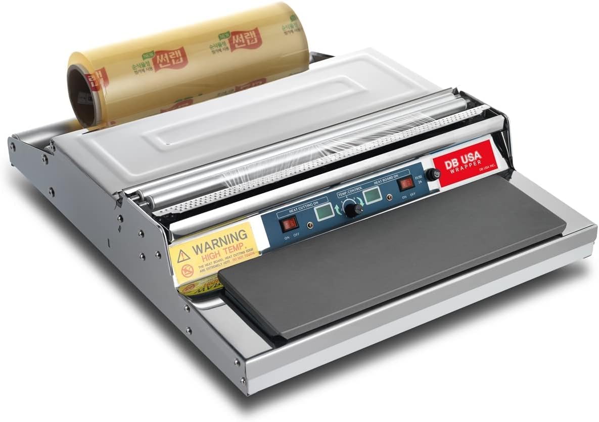 VisionTechShop CW-500E, 20 Inch / 500 mm Hand Wrapping Machine Film Wrapper for Food Packaging, MADE IN KOREA