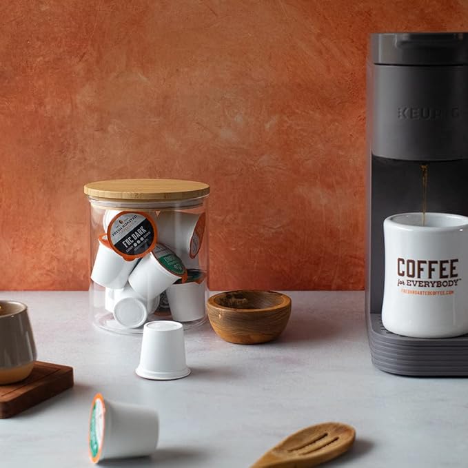Fresh Roasted Coffee, FRC Light Roast Blend, Artisan Blend, 96 Pods for K Cup Brewers