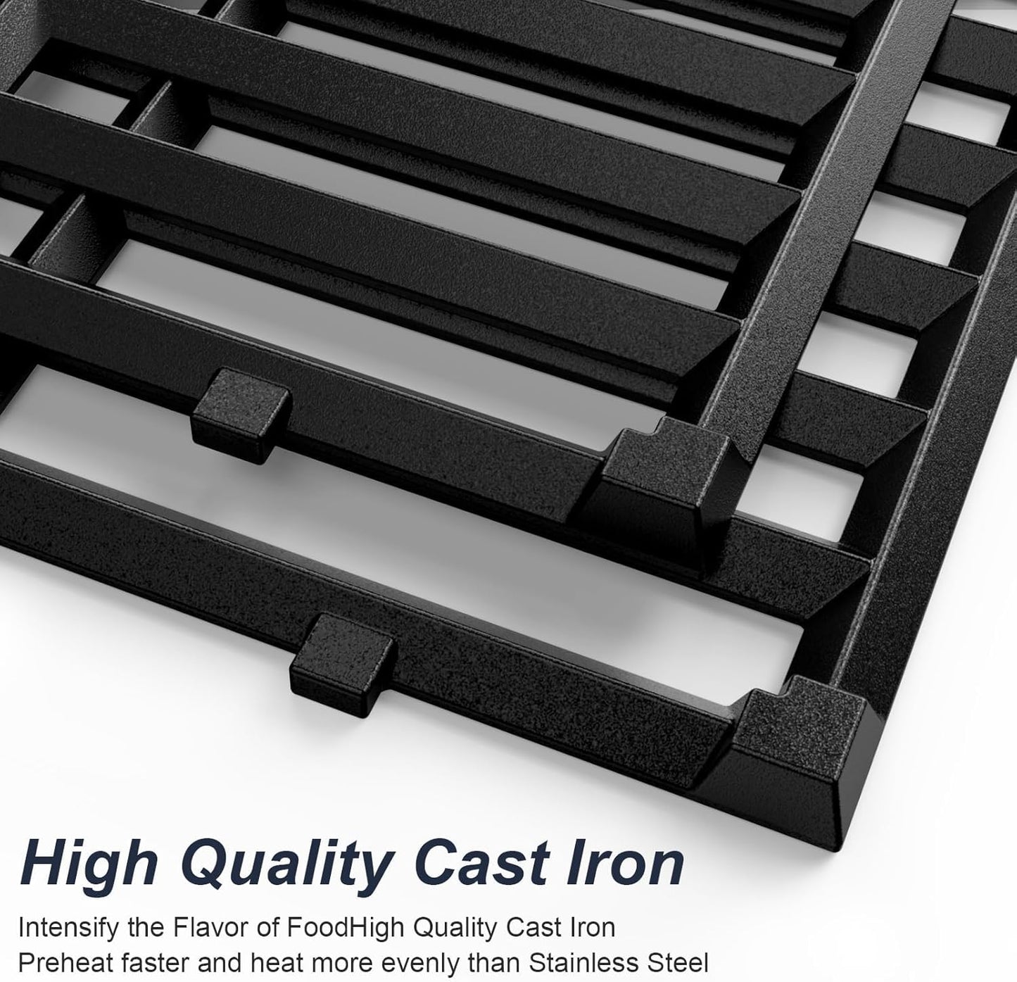 7637 Grill Parts for Weber Spirit E210, 17.5 Inch Grill Grates for Weber Spirit E210, E220, S210, S215 with Front Control,Replacement Parts for Weber Spirit 200 & GS4 Spirit II E210, Spirit II E220