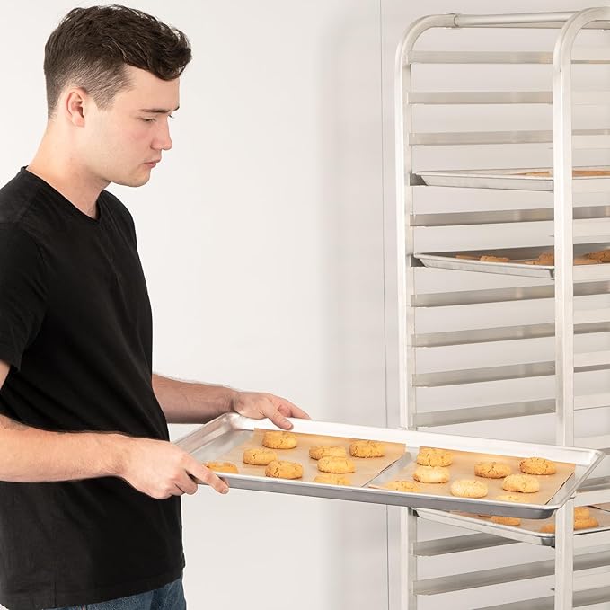 HARDURA Aluminum Baking Sheet Pan 18”L X 26”W X 1”H Cookie Sheet, 6Packs, For Oven in Bakery & Restaurant, Kitchen