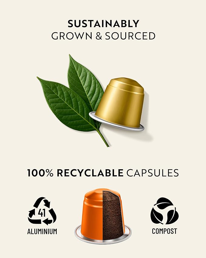 ROSSO CAFFÈ 120 Espresso Coffee Pods for Nespresso Original Machines - Value Pack of Premium Flavored Capsules, 3 Rich and Balanced Desert Coffees (Vanilla, Crème Brulee, Caramel)