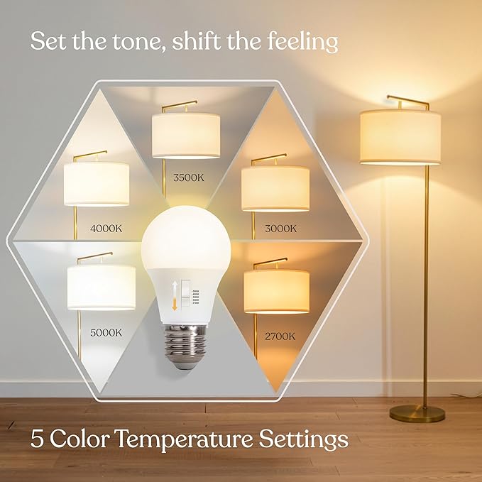 Brightech Montage Modern Floor lamp, LED Floor Lamp for Living Rooms & Offices - Tall Standing Lamp for Bedroom Reading - Corner Pole Lamp for Contemporary Home Decor - Gold, Antique Brass