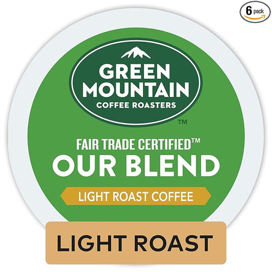 Green Mountain Coffee Roasters Our Blend, Single-Serve Keurig K-Cup Pods, Light Roast Coffee, 72 Count
