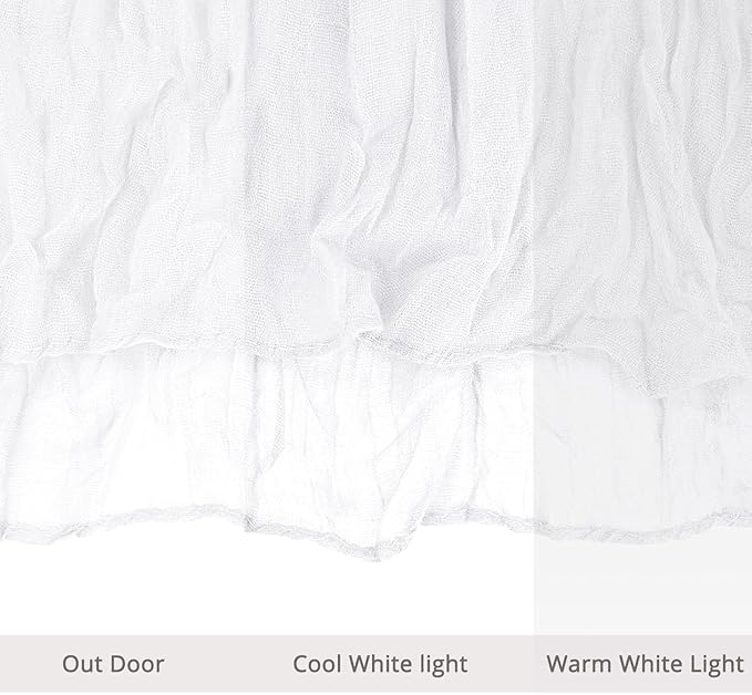 6 Pack White Cheesecloth Table Runner, 10FT Long Boho Gauze White Table Runner, 35x120 Inch Rustic Sheer Runners for Wedding Bridal Baby Shower Birthday Party Table Decor