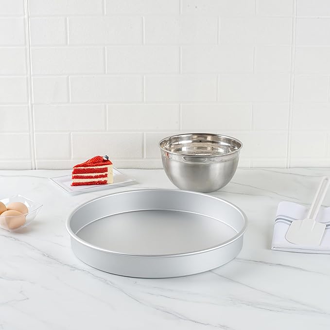 Restaurantware Baking Pans/8078/2 Basking Pans, 14.0×14.0×2.0 inches, Silver (Pack of 3)