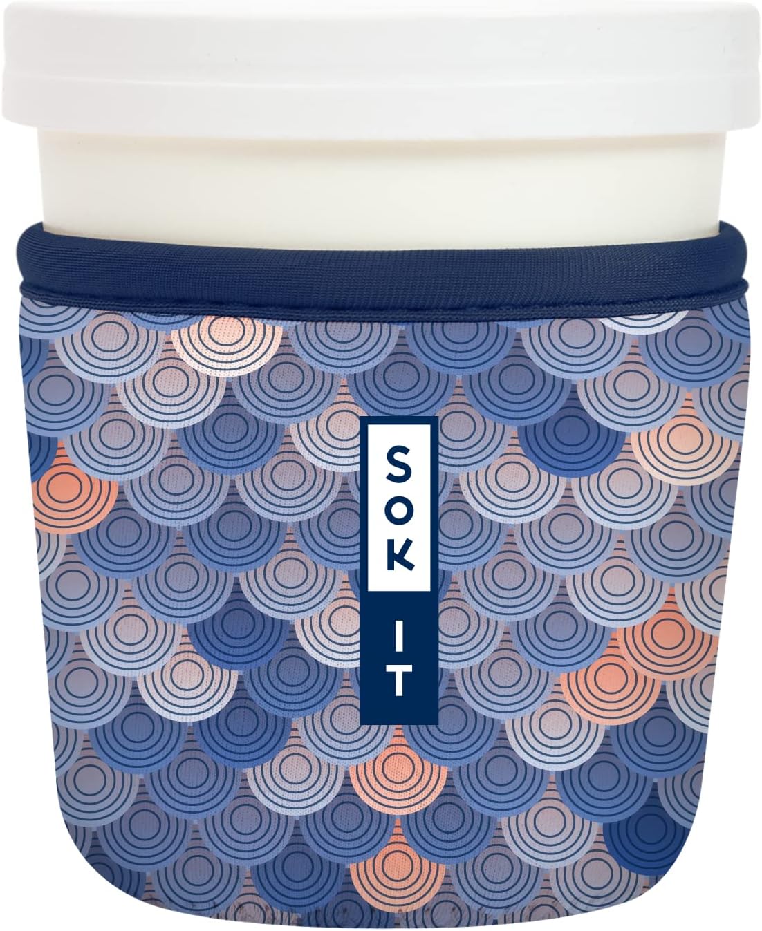 Sok It IceCreamSok Insulated Neoprene Cover (Sunrise Boulevard, Tapered Ice Cream Pints)