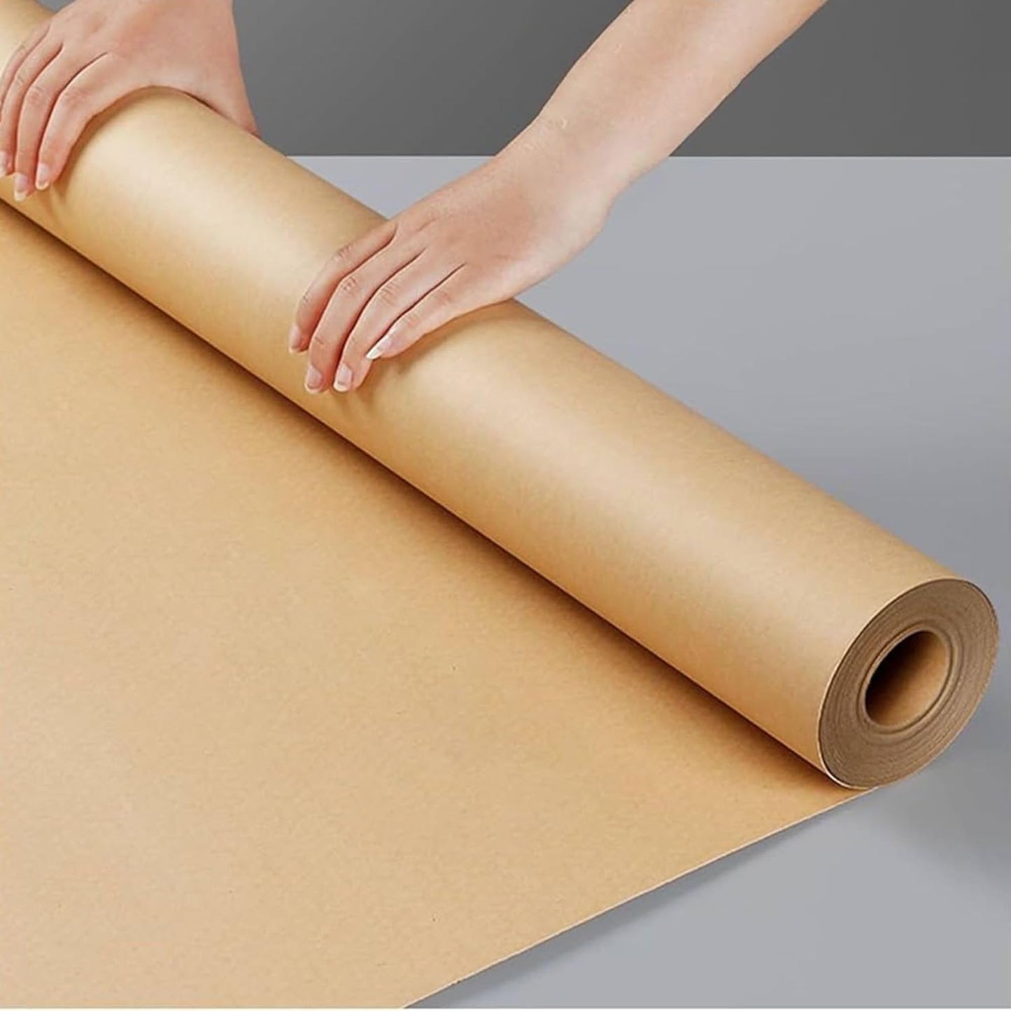 School Smart Butcher Kraft Paper Roll, 40 lbs, 48 Inches x 1000 Feet, Brown