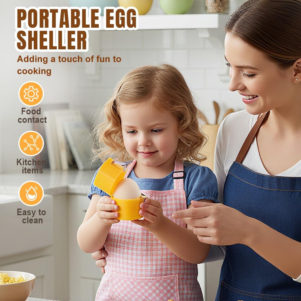 2026 New Egg opener, Egg Shell Separator for Raw Eggs Gadgets Cracker Tool, Upgrade Stainless Steel Egg Cutter Egg Cracker Tool Multifunctional Egg Cutter Multipack (2, Pink)