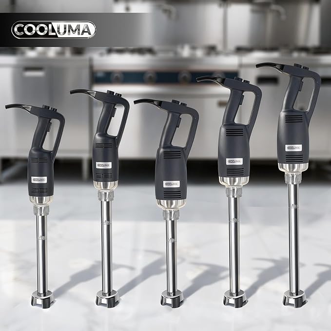Commercial Immersion Blender, X-Heavy Huty 750W Handheld Blender, 18 Inch Detachable Shaft, 8,000-19,000 RPM Variable Speed, 42 Gallons Multifunction Pro Electric Stick Emulsifier.