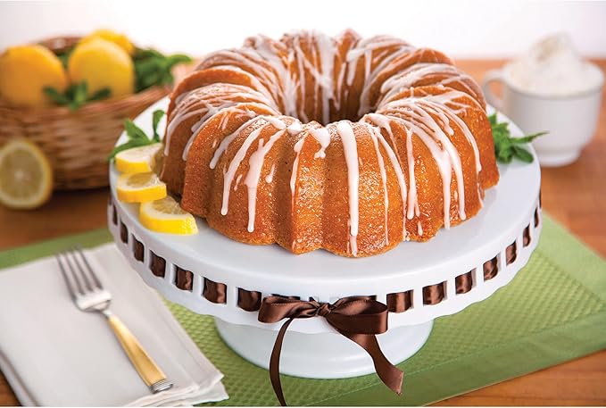 Mrs. Anderson's Baking Non-Stick Fluted Cake Pan, European Carbon Steel, PFOA Free, 10-Inch