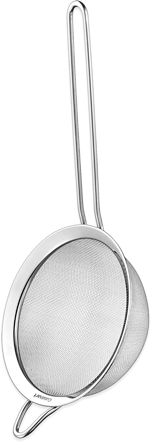 Cuisinart Mini Prep Plus Food Processor, 4 Cup, Brushed Stainless & Mesh Strainers, 3 Pack Set, CTG-00-3MS