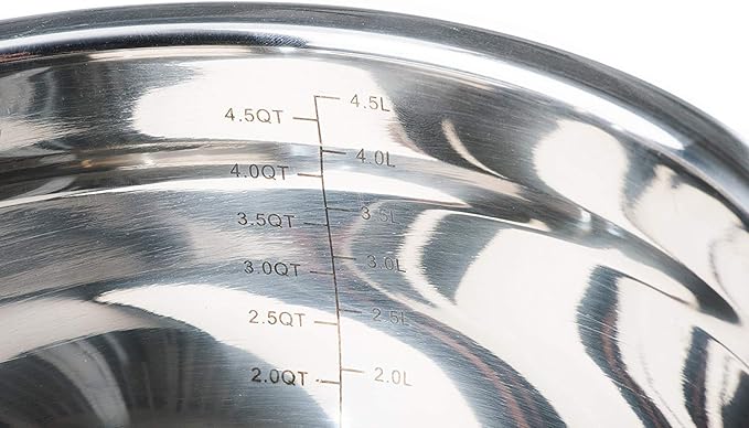 Stainless Steel Mixing Bowls with Lids and Non Slip Bases (Set of 5, Black)