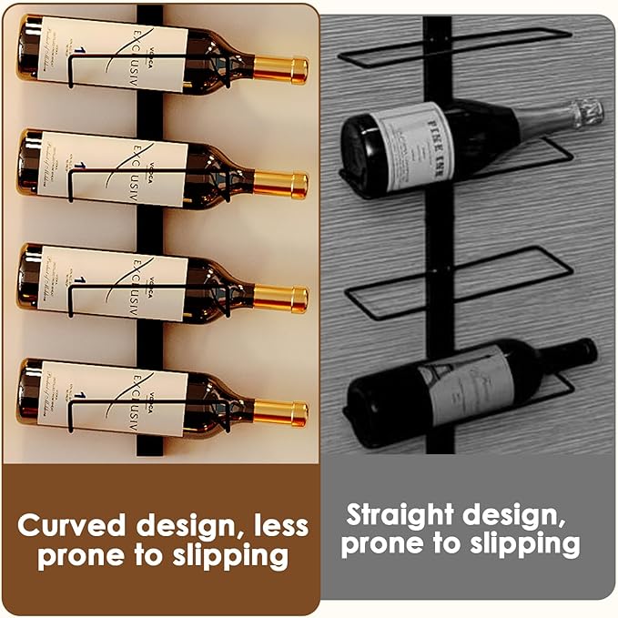 Sonyabecca 3 Pack 12 Bottle Wall Wine Rack?DIY Wine Rack Wall Mounted, Wall Mounted Wine Rack Display Holder Used as One or Four, for Kitchen, Dining Room, Bar, Wine Cellar