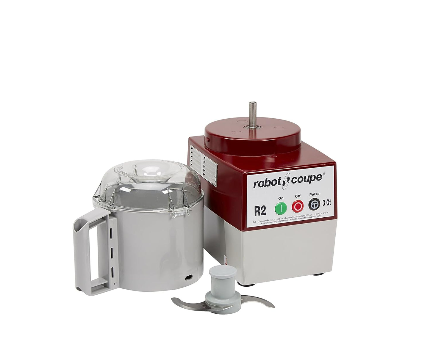 Robot Coupe - 4581 R2N Continuous Feed Combination Food Processor with 2.9 L Polycarbonate Bowl, 1-HP, 120-Volts