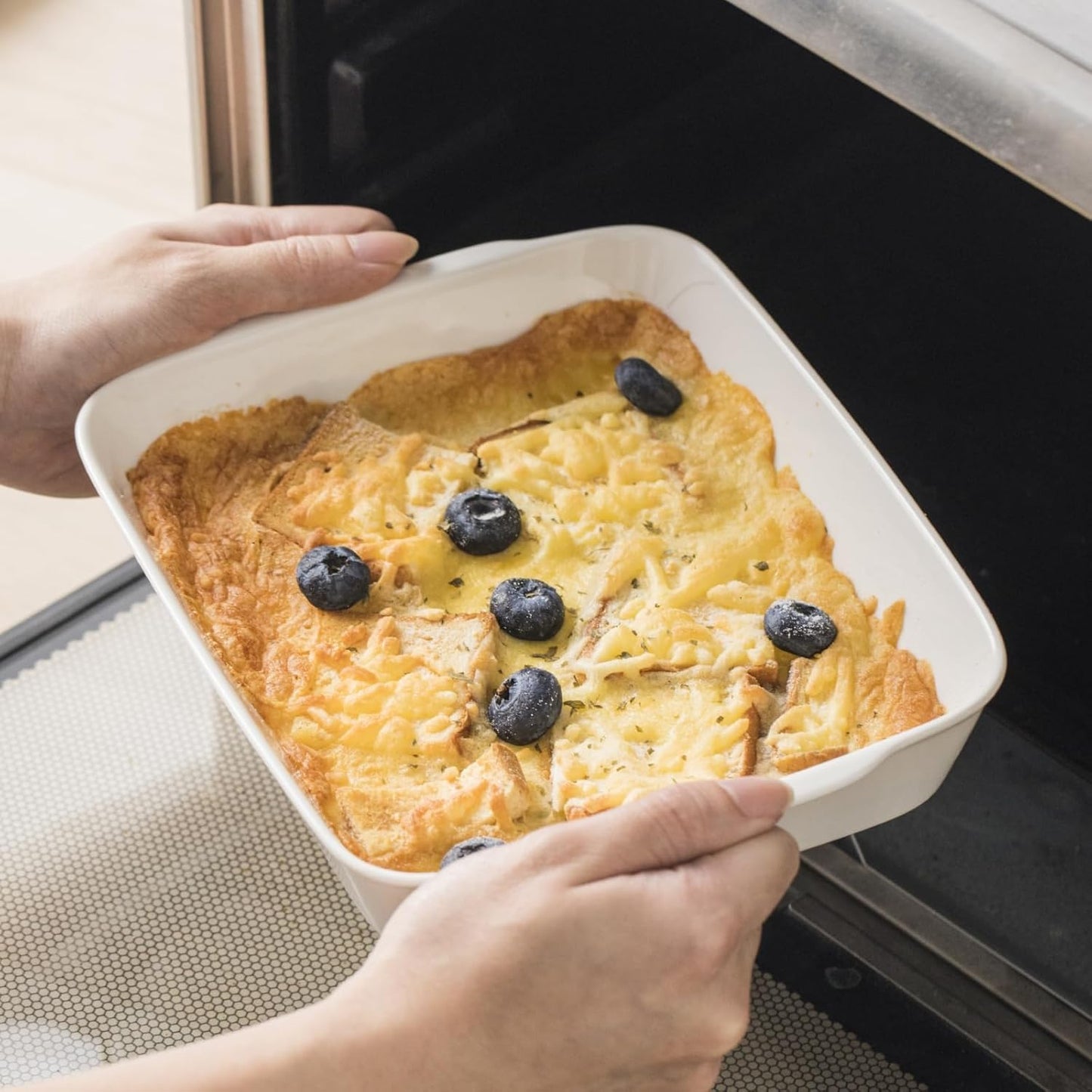 Casserole Dish Set for 2,Ceramic Baking Pan, Ceramic Baking Dish, Bakeware for Baking, Kitchen Decor, Microwave Oven Safe,Kitchen Decor (1.2QT/3QT)