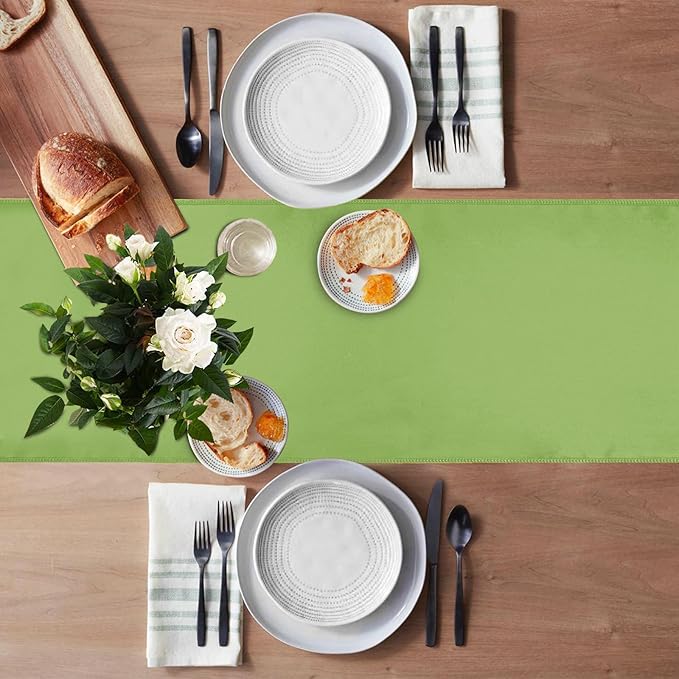 5 Pack Table Runner 12 X 108 Inch Silk Table Runner for Party,Wedding, Birthday, Banquets,Decoration