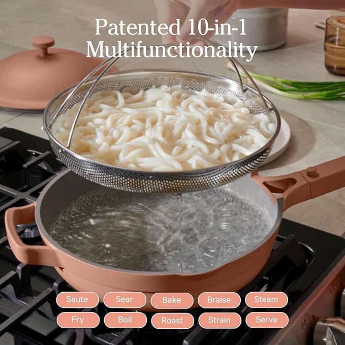 Our Place Always Pan Duo - Stndard & Mini Always Pan 2.0 Bundle | Multi-Functional Cookware Set Replaces 20 Pieces | Spice