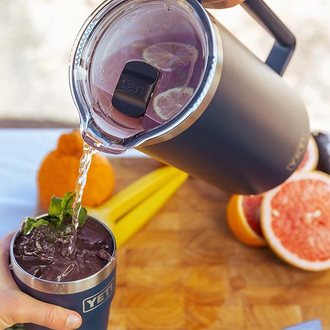 YETI Rambler 64 oz Pitcher, Vacuum Insulated, Stainless Steel with MagSlider Lid, Papaya