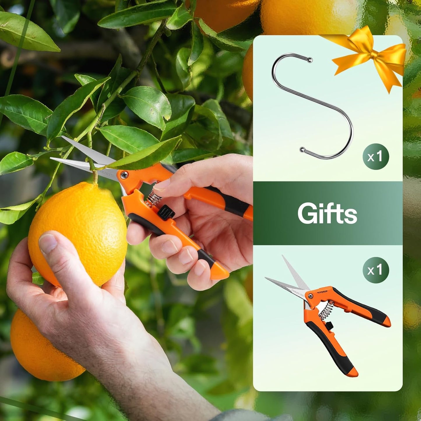 VIVOSUN 6-Layer Mesh Drying Rack Hanging Design with Green Zippers for Dehydrating, Indoor and Outdoor Pruning Shears Included