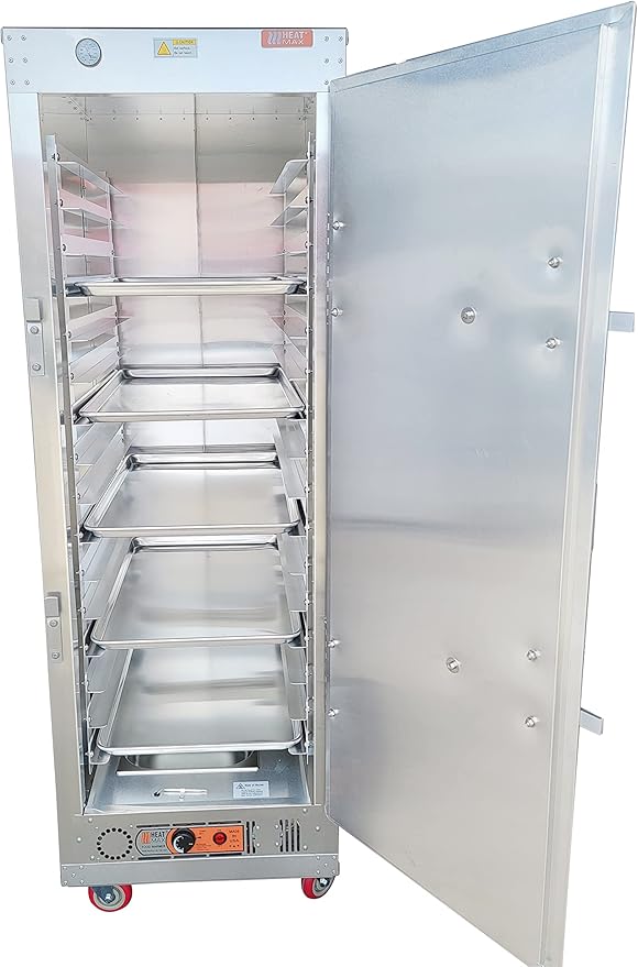 HeatMax 6 Foot Commercial Electric Food Warmer Holding Cabinet. Made in USA with Service and Support, Fits Full Size Sheet Pans, Churches, Schools, Catering, Fully Assembled, 120V Plug