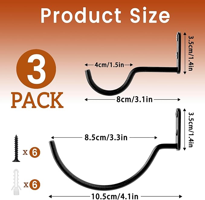 FLstudio Wall Mounted Wine Racks: 3 Pack Wine Bottle Holder - Metal Wall Wine Rack DIY Hanging Botters Display Organizer Liquor Rack for Kitchen, Dining Room, Bar Decor