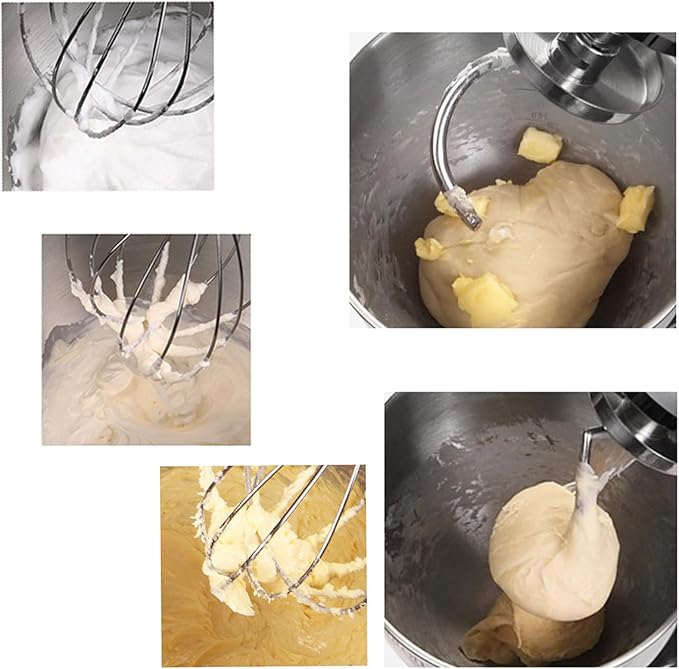 Stand Mixer, 6.34Qt Electric Food Mixer 700W 6+1 Speed Kitchen Electric Mixer with Dough Hook, Mixing Beater, Egg Whisk