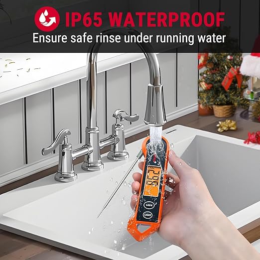 ThermoPro TP19H Digital Meat Thermometer for Cooking with Ambidextrous Backlit and Motion Sensing Kitchen Cooking Food Thermometer for BBQ Grill Smoker Oil Fry Candy Instant Read Thermometer