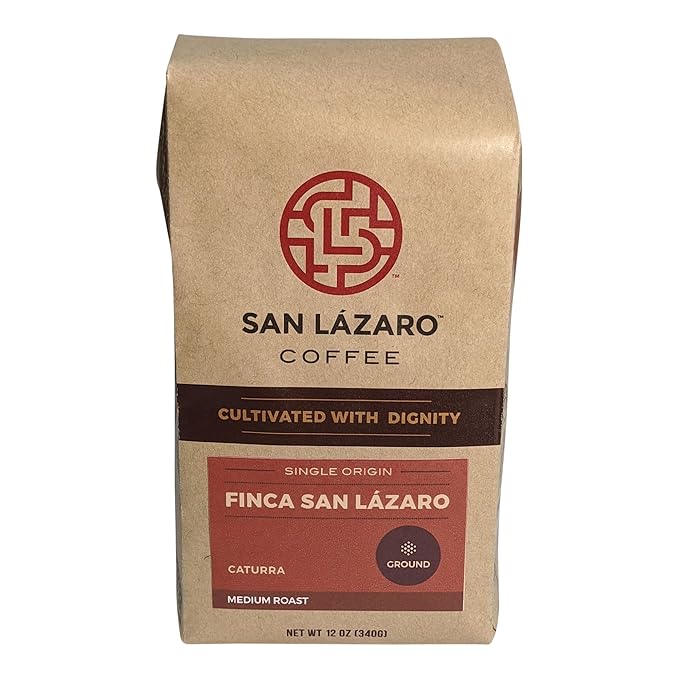 Lazarus Ground Coffee – 12oz Bag – Specialty Grade Arabica – Fermented Washed Process – Smooth Citrus & Chocolate Notes – Nitrogen-Flushed for Freshness