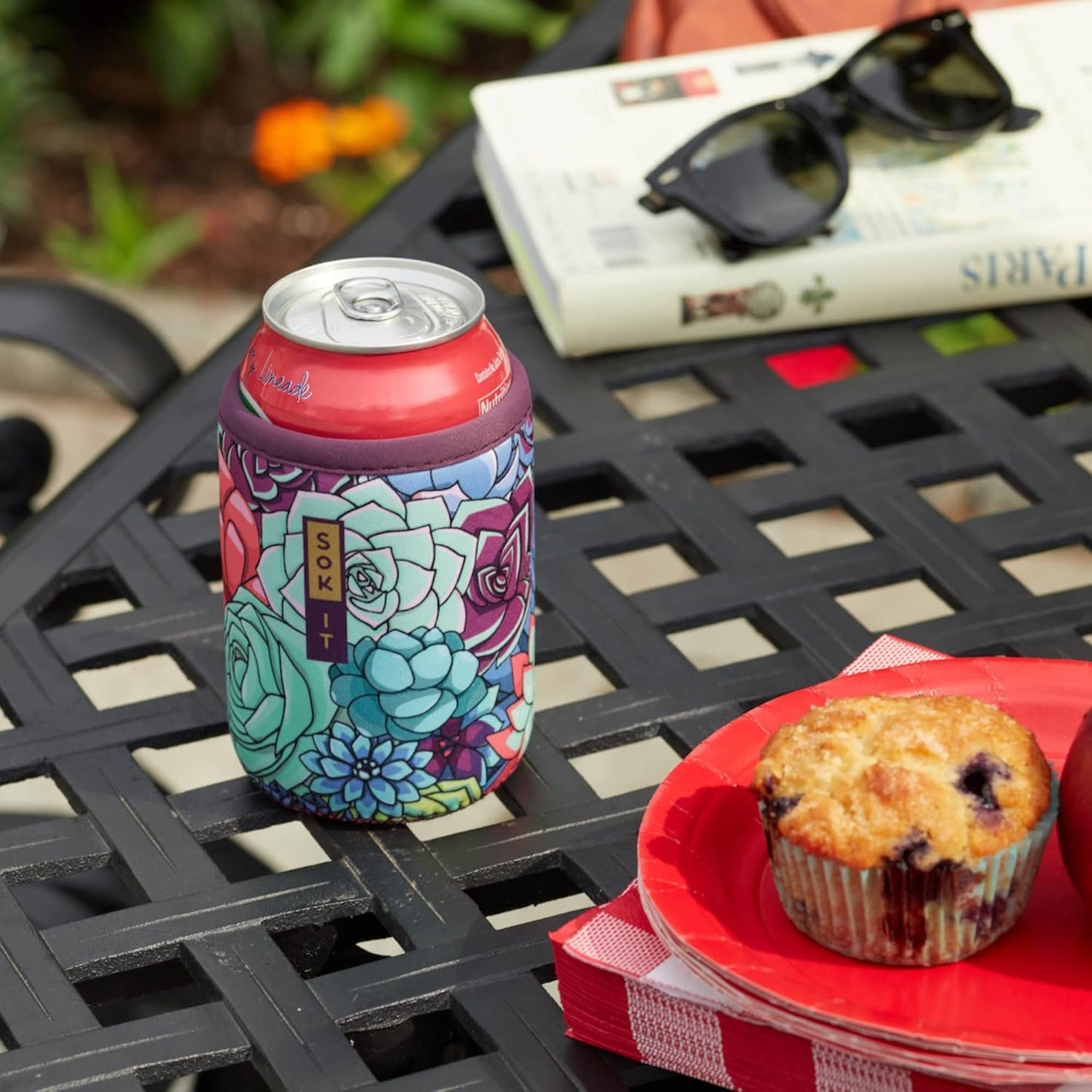 Sok It CanSok Sleeve for Beer & Soda Insulated Neoprene Cover (Cow Print, 12oz Can Sleeve)