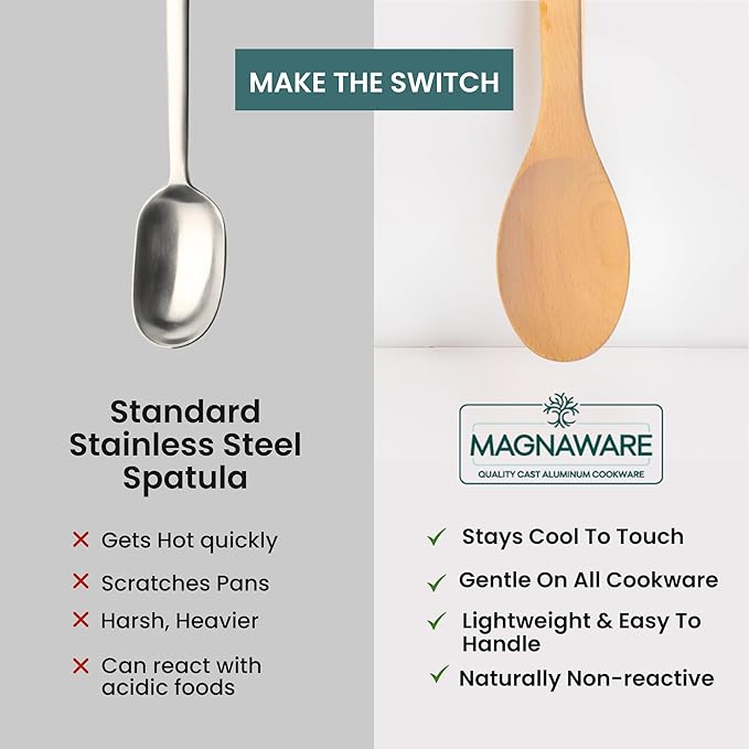 Extra Long Wooden Spoon, 18-inch Heavy Duty Stir Paddle for Cooking in Big Pots - Large Cooking Spoon For Cajun, Brewing, Mixing, Stirring - Solid Natural Hard Wood Large Spatula