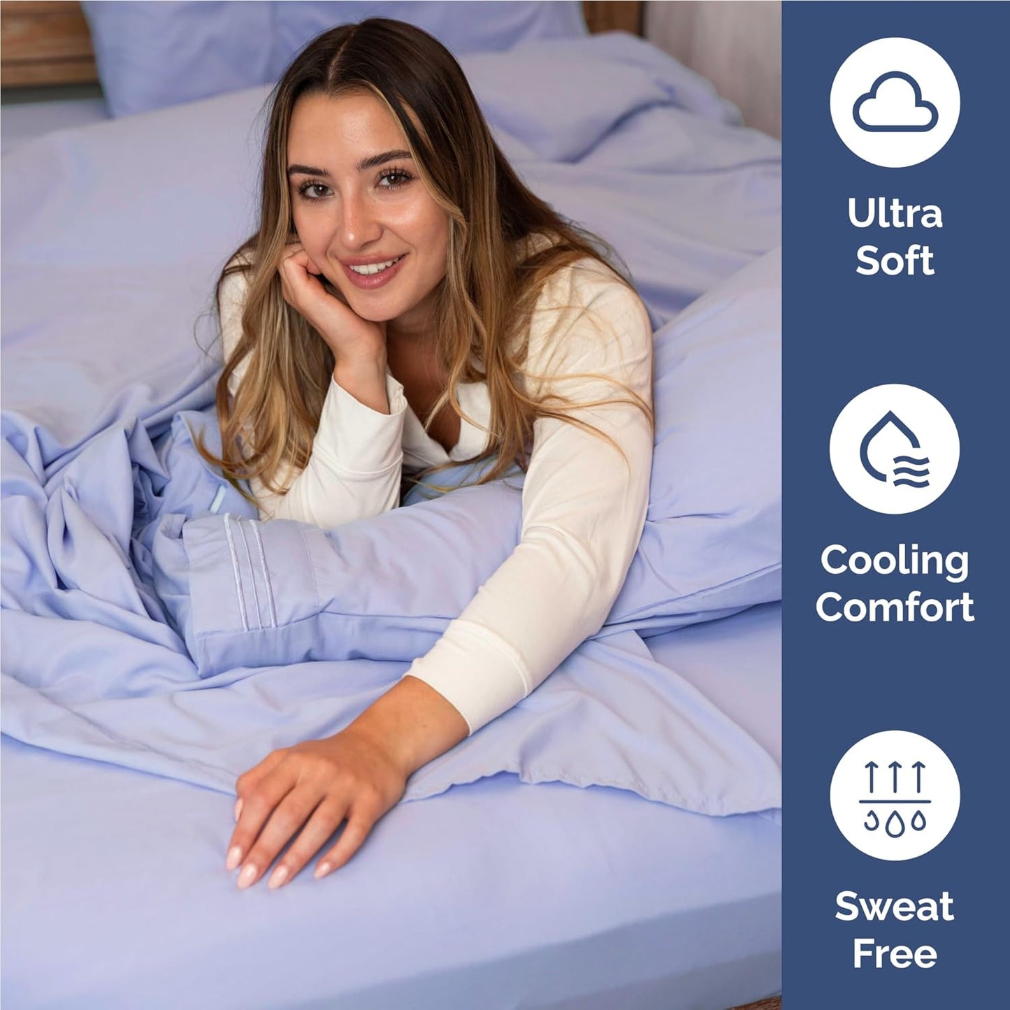 Twin XL Size 3 Piece Sheet Set - Comfy Breathable & Cooling Bed Sheets Set - Hotel Luxury Bedding for Women, Men, Kids, Teens, Boys & Girls - Deep Pockets, Soft and Wrinkle Free - Oeko-Tex - Lavender