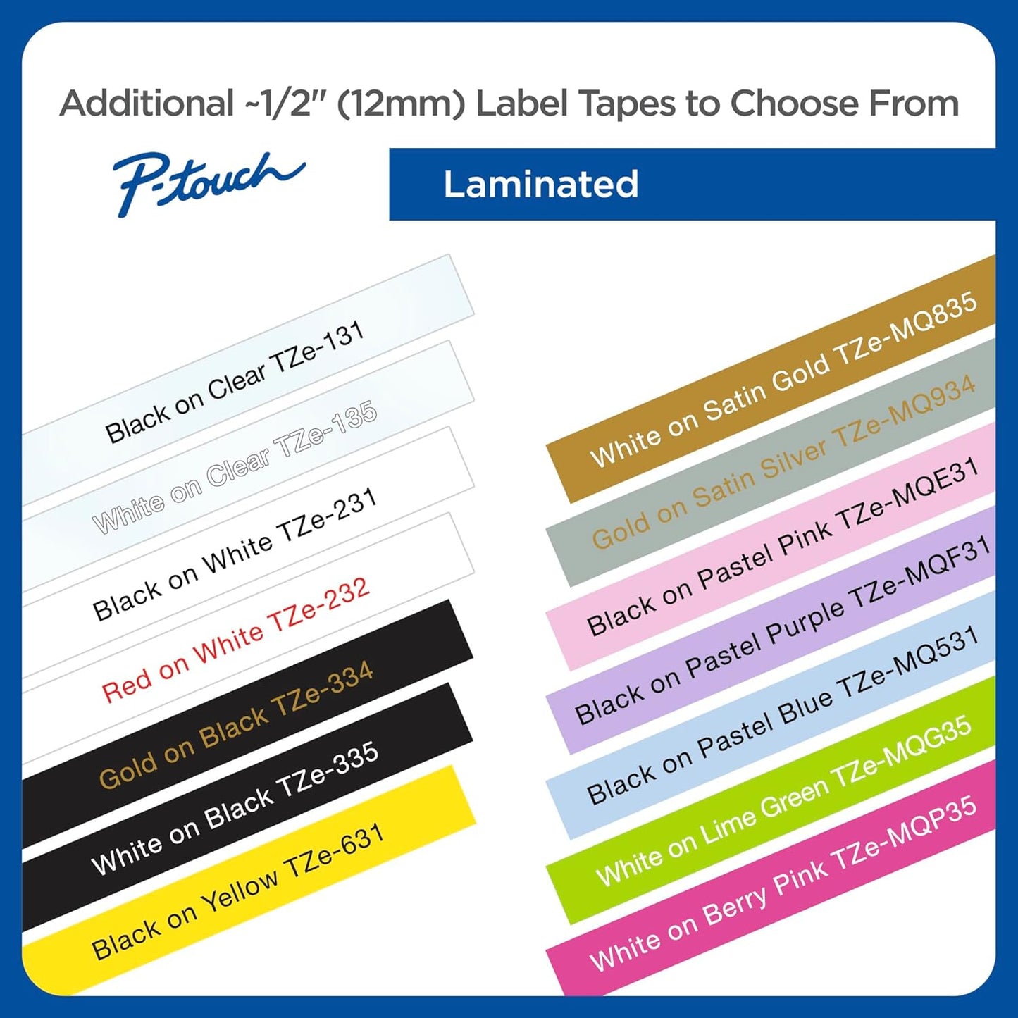Brother Genuine P-touch, TZe-731CS, 0.47” x 26.2’, Black on Green Laminated Label Tape