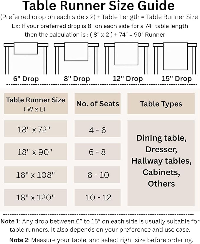 Solino Home Linen Table Runner 108 Inches Long - 100% Pure Linen Black and White Farmhouse Table Runner 18 x 108 Inch for Dining