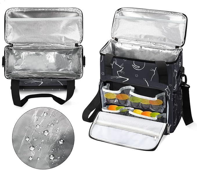 cfpolar Coffee Maker Storage Bag, Waterproof Travel Carrying Storage Tote Bag Organizer Case, Compatible with K-Mini or K-Mini Plus, And Suitable for Other Accessories， With Pockets for K-Cup Pods