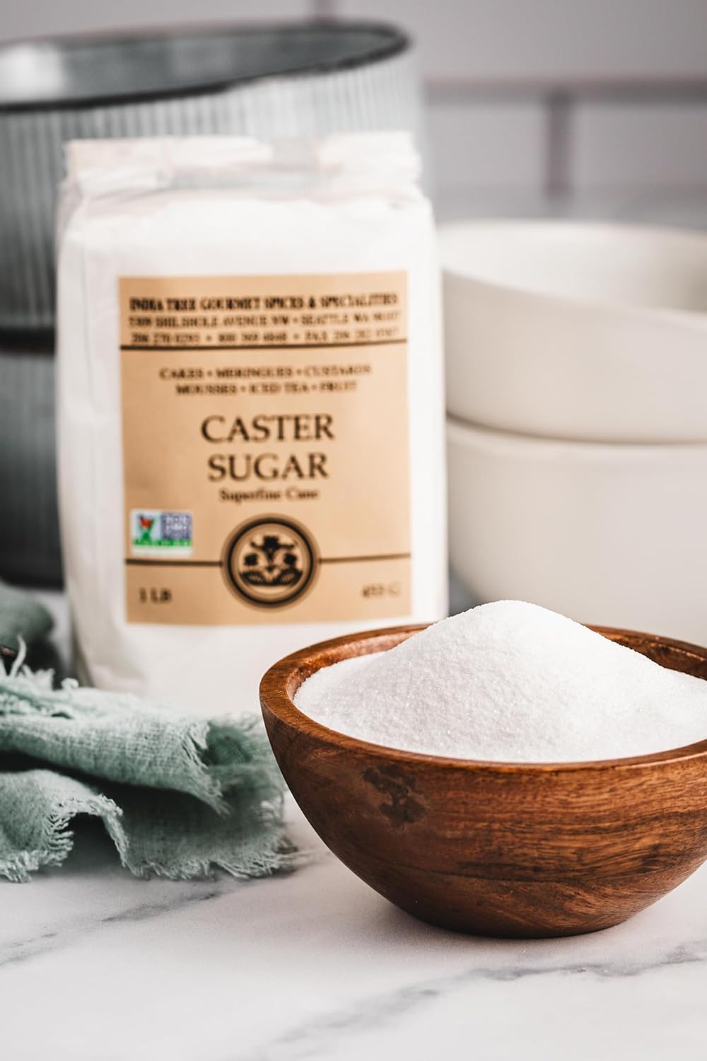 India Tree Caster Sugar, 1 lb 1 Pound (Pack of 4)