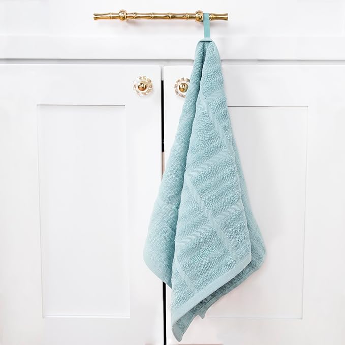 All-Clad Solid Kitchen Towel: Highly Absorbent - 100% Cotton, 17"x30" Towel for Cleaning & Drying Dishes, Glassware, or Countertops, 1-Pack, Rainfall
