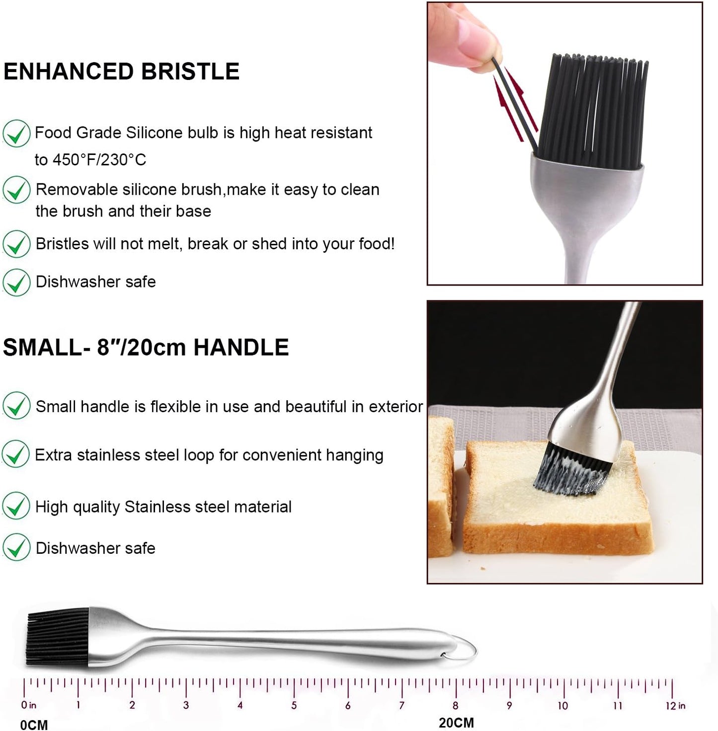 Stainless Steel Turkey Baster & Barbecue Basting Brush With 2 Flavor Injector Needles - Food Grade Syringe Baster For Cooking & Basting - Ideal For Butter Dripping, Roasting Juices For Poultry (Red)