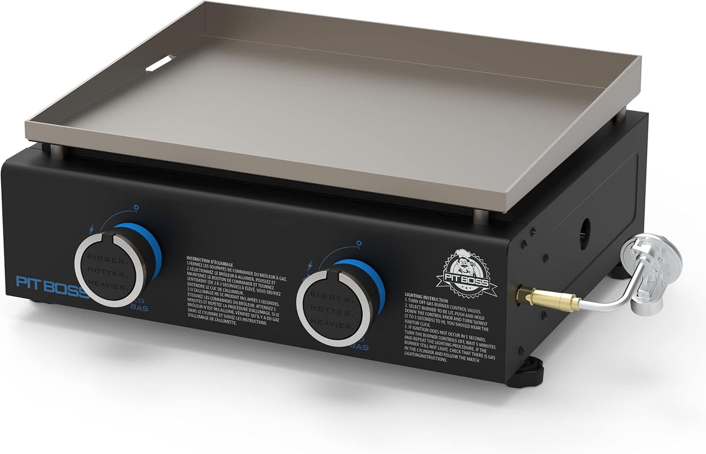 Pit Boss 10960 2-Burner Tabletop Griddle, Black