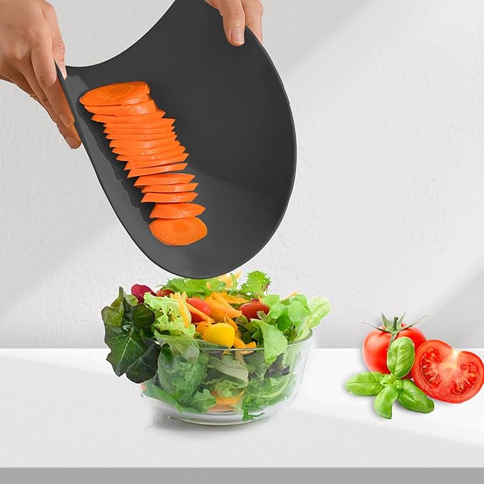 Fotouzy Silicone Cutting Boards for Kitchen Set of 3, Scratch-Free Flexible Cutting Board, Thick Rubber Cutting Board Mat, Nonslip TPU Cutting Mats, BPA Free, Dishwasher Safe, Multi Sizes