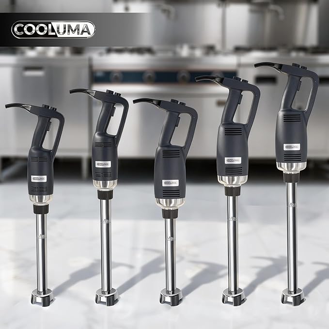 X-Heavy Huty 750W Commercial Immersion Blender, 20 Inch Removable Shaft, 8,000-19,000 RPM Variable Speed, 42 Gallons Hand Mixer, Secure Dual Button Start.