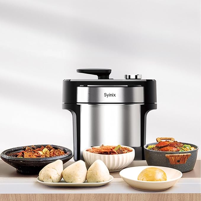 Syinix Swallow Maker Pro – Automatic African Food Swallow Mixer, Food Processor, Food maker, Fufu Machine for Fufu, Pounded Yam, Banku, Semolina, Mashed Potato