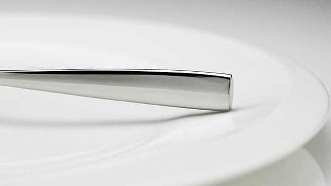 Fortessa Lucca 18/10 Stainless Steel Flatware Bouillon Spoon, Set of 12