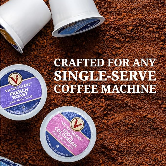 Victor Allen's Coffee Seattle Dark, Dark Roast, 42 Count, Single Serve Coffee Pods for Keurig K-Cup Brewers