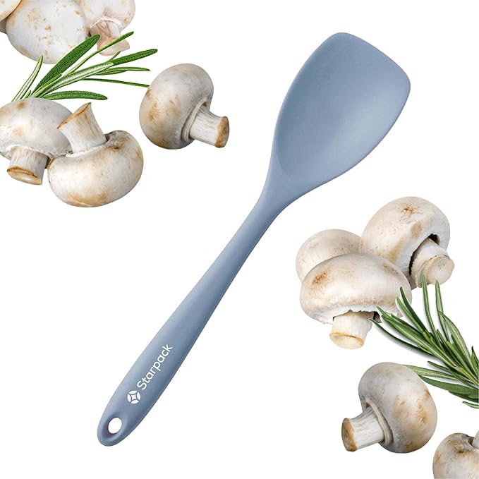 Starpack 'The All Rounder' Premium Silicone Spoonula Spatula - Up to 600°F Heat Resistant Spatula Spoons - Best Silicone Spoonulas - Rubber Spoon Spatulas - Kitchen Spoon Spatulas for Cooking