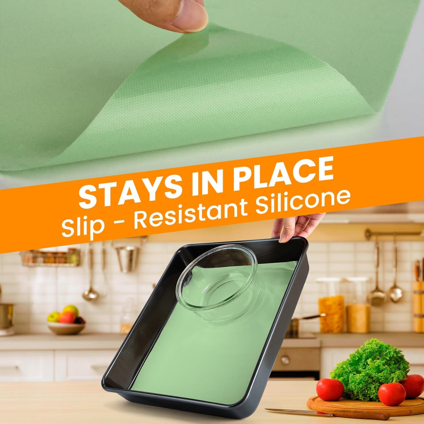 Cut to Size Silicone Baking Mat Roll-Best German Silicone - Heat Resistant Silicone Baking Macaron Mat,Non-stick Pastry Mat, Reusable Dough Mat for Rolling