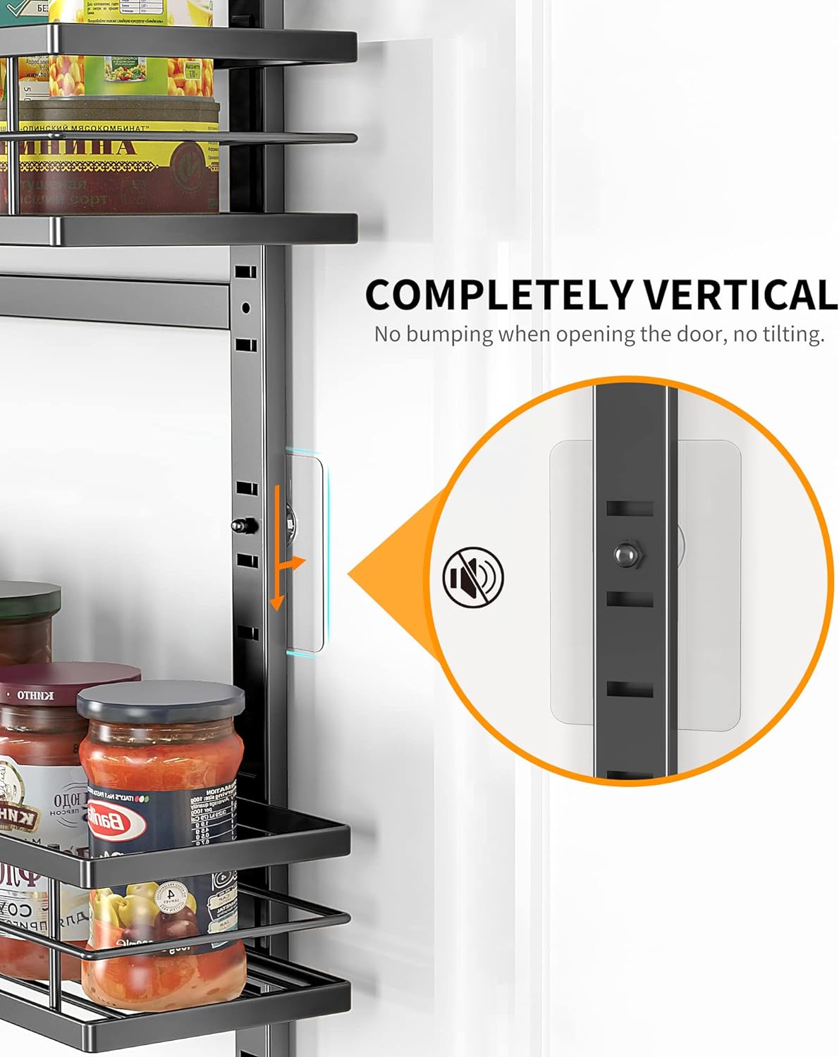 Moforoco 6-Tier Over The Door Pantry Organizer, Pantry Organization and Storage, Black Hanging Basket Cabinet Door Wall Spice Rack Shelves, Home & Kitchen Laundry Room Bathroom Essentials accessories