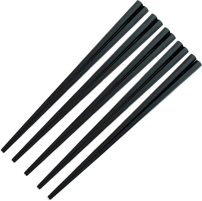 Himawaridou Hexagonal Resin Chopsticks, Lightweight and Easy to Use, Made in Japan, 9.1 in